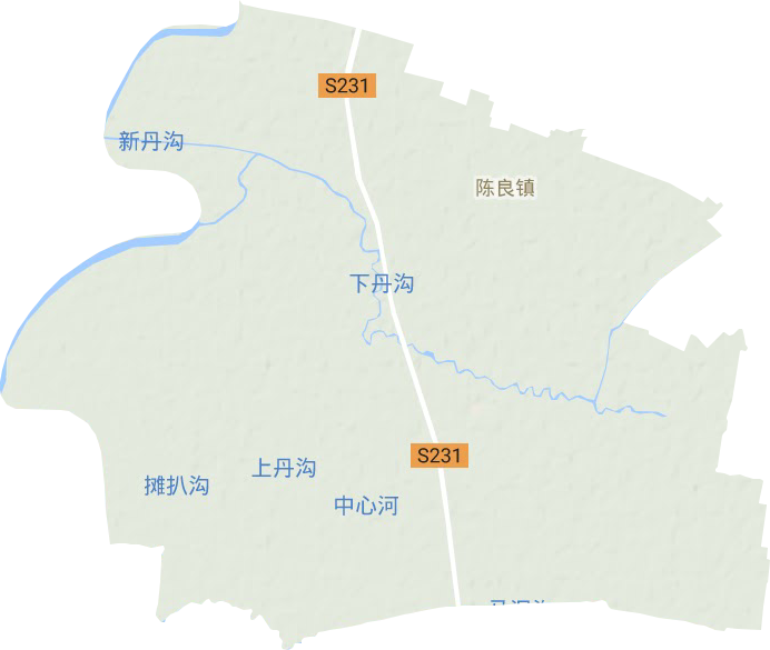 陈良镇地形图