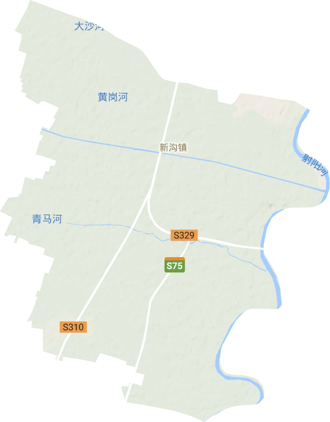 新沟镇地形图