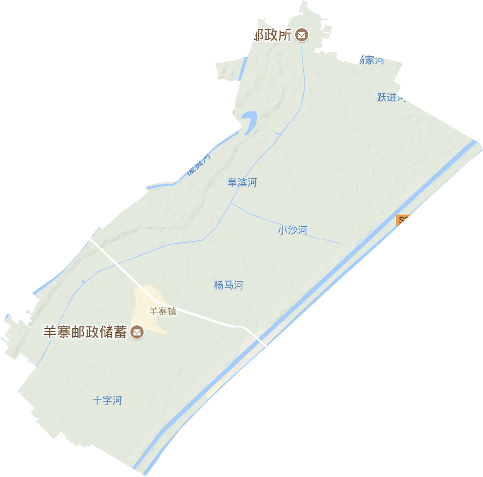 羊寨镇地形图