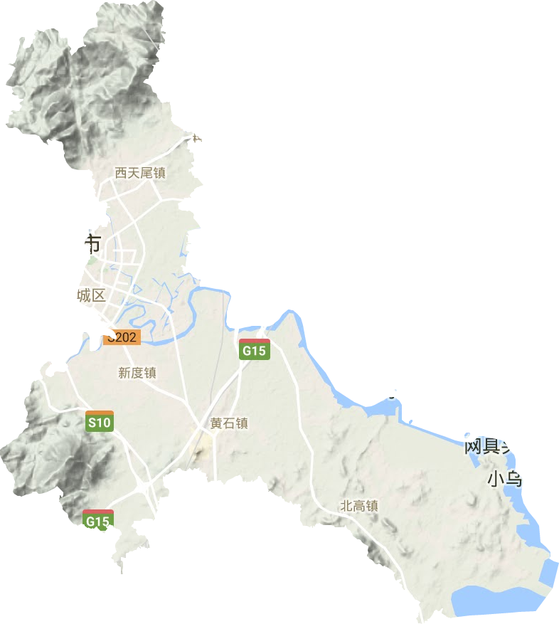 荔城区地形图