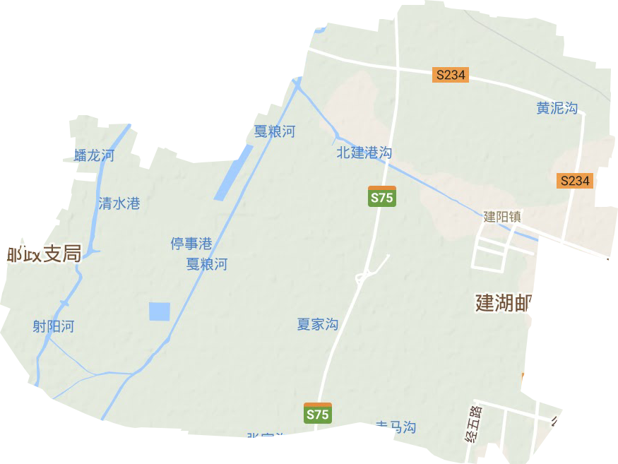 建阳镇地形图