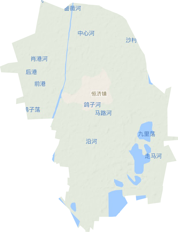 恒济镇地形图