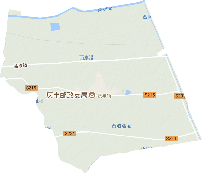 庆丰镇地形图