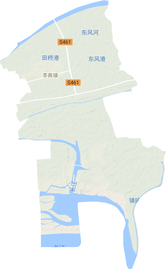 李典镇地形图