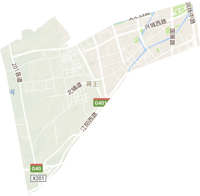 蒋王街道地形图