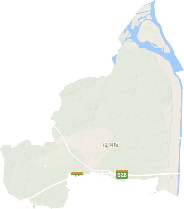 槐泗镇地形图