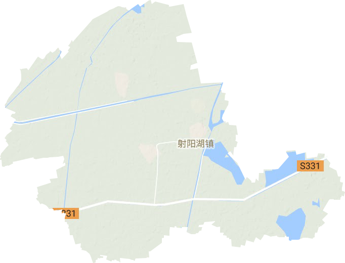 射阳湖镇地形图