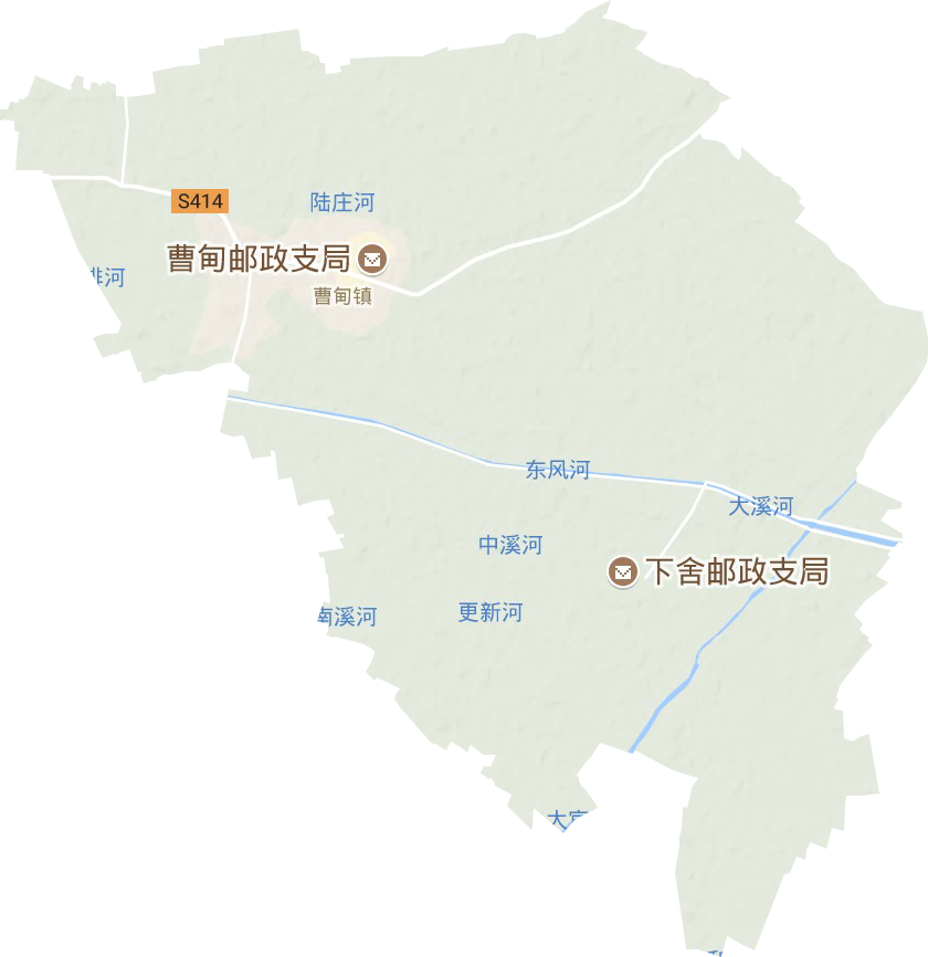 曹甸镇地形图