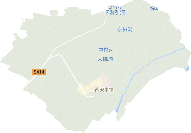 西安丰镇地形图