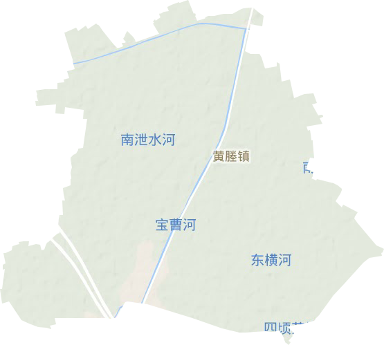 黄塍镇地形图