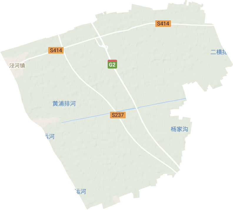 泾河镇地形图