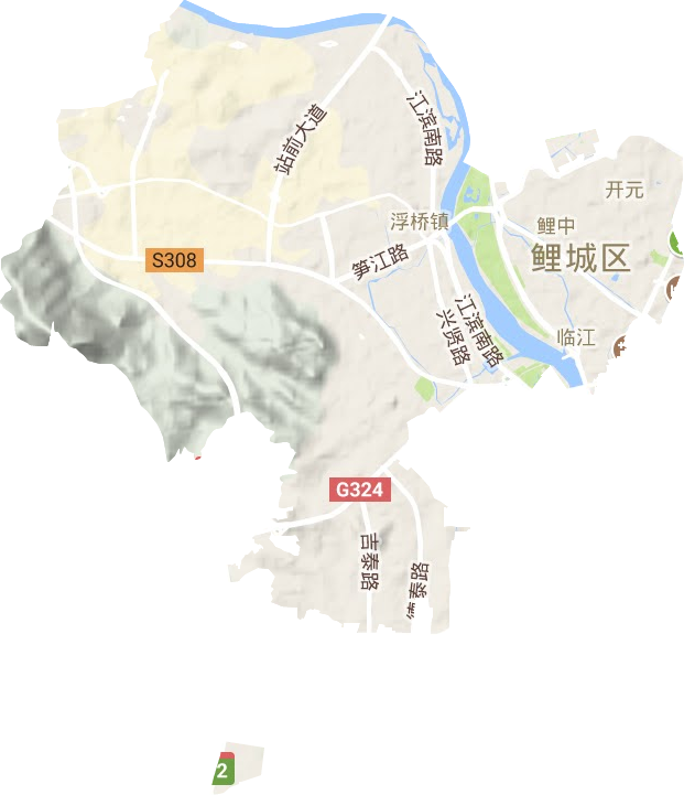 鲤城区地形图