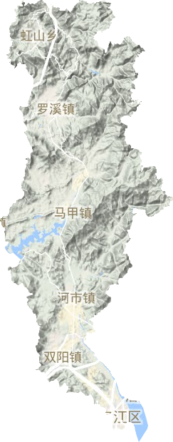 洛江区地形图