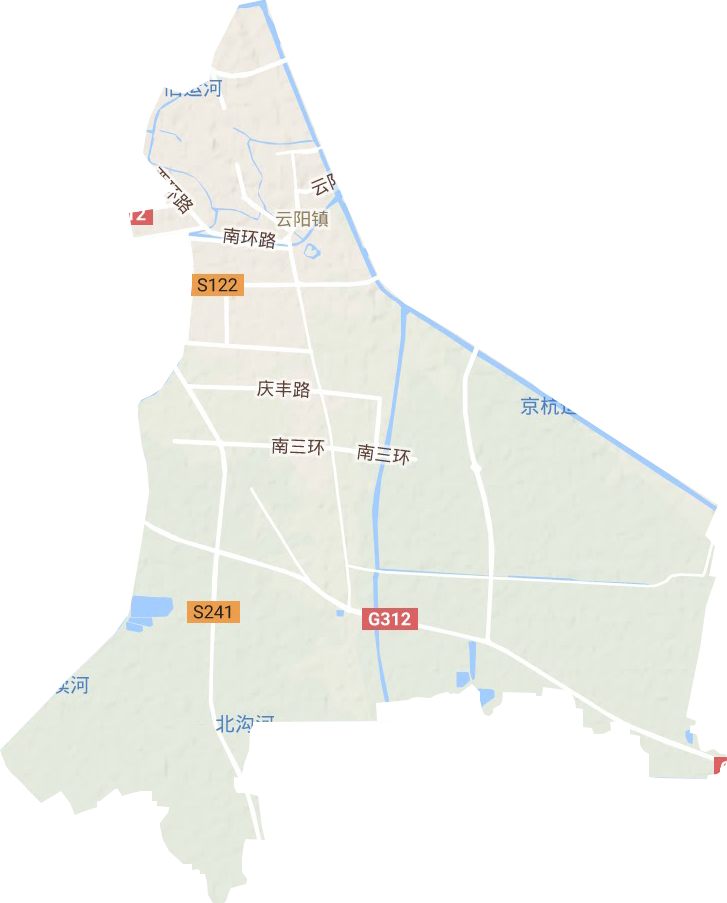 云阳镇地形图