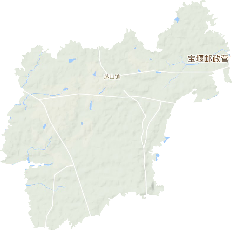 茅山镇地形图