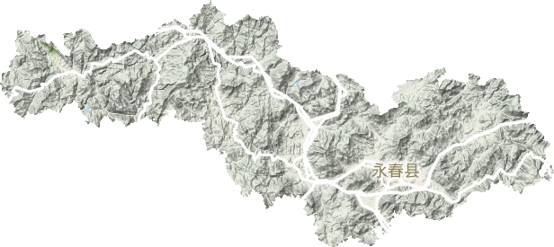 永春县地形图