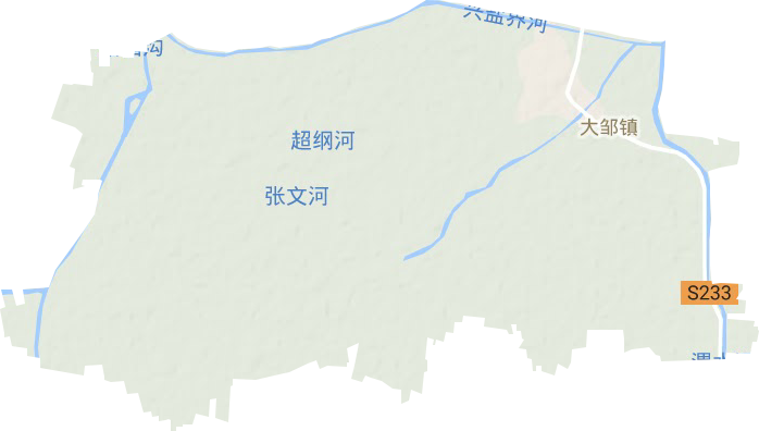 大邹镇地形图