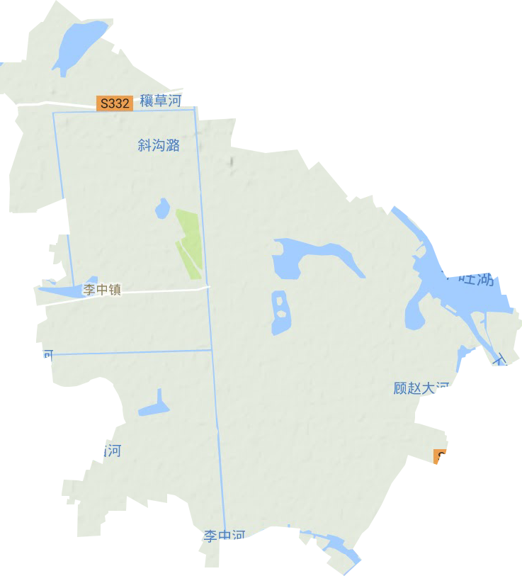 李中镇地形图