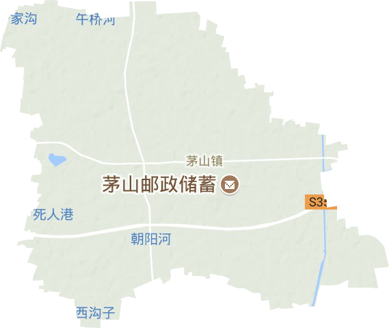 茅山镇地形图