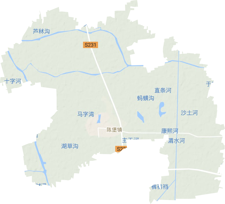 陈堡镇地形图