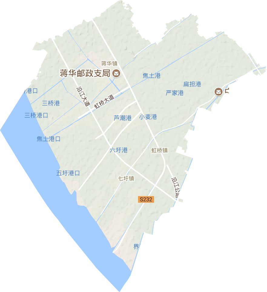虹桥镇地形图