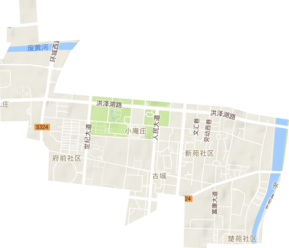 古城街道地形图