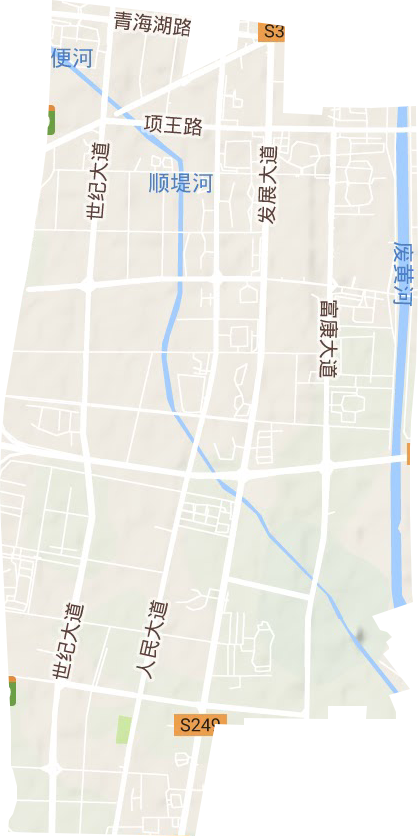 黄河街道地形图