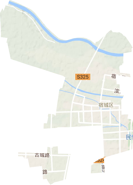 双庄镇地形图