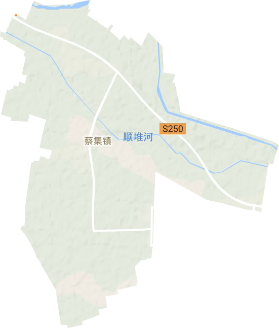 蔡集镇地形图