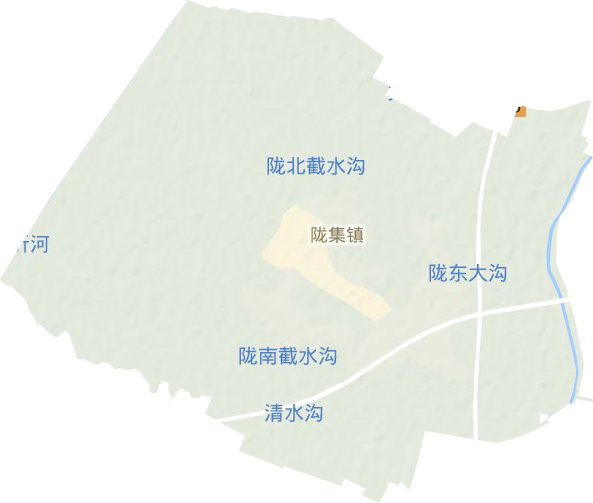 陇集镇地形图