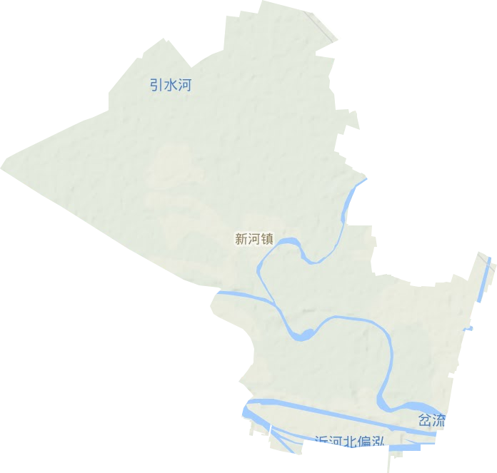 新河镇地形图