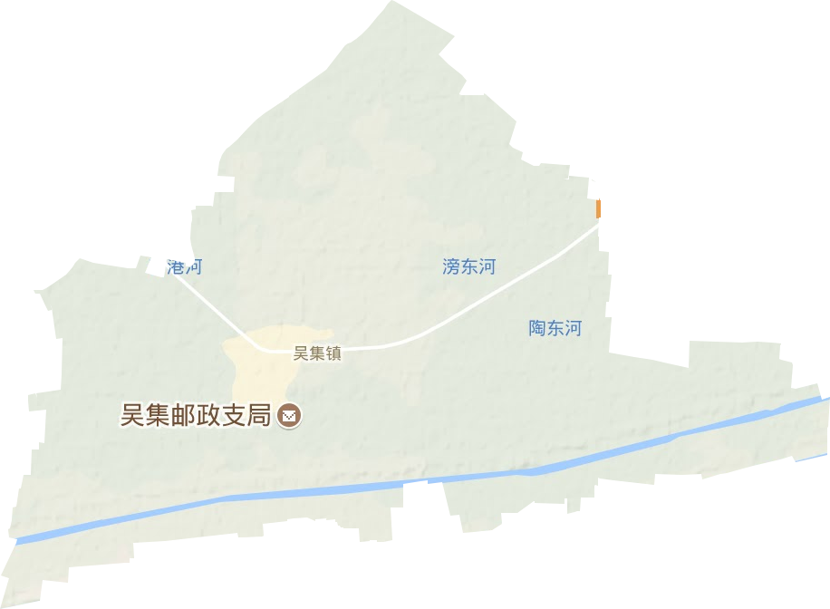 吴集镇地形图