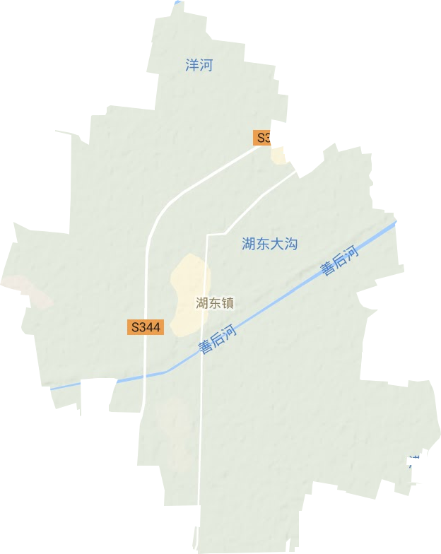 湖东镇地形图