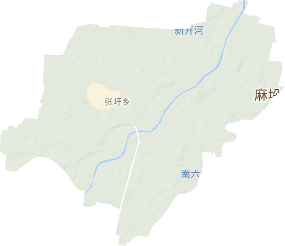 张圩乡地形图