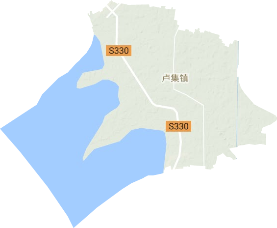 卢集镇地形图