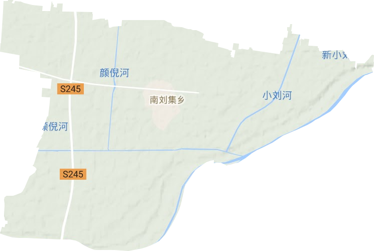南刘集乡地形图