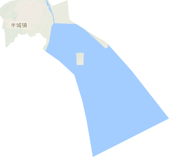 半城镇地形图