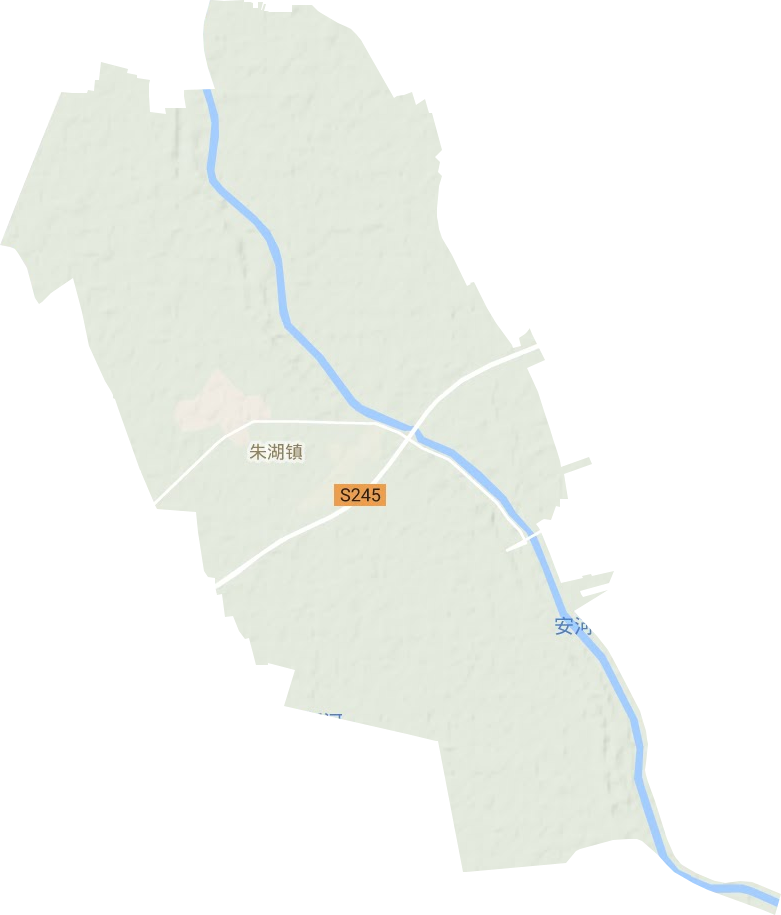 朱湖镇地形图