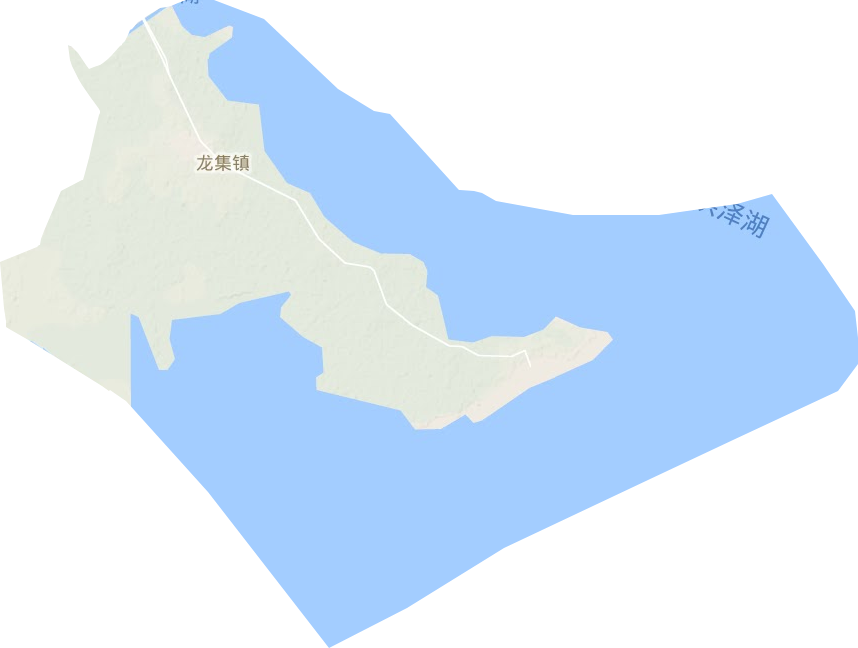 龙集镇地形图