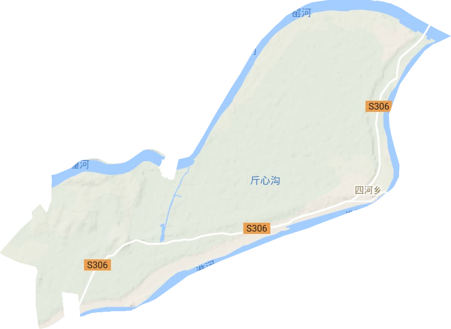 四河乡地形图