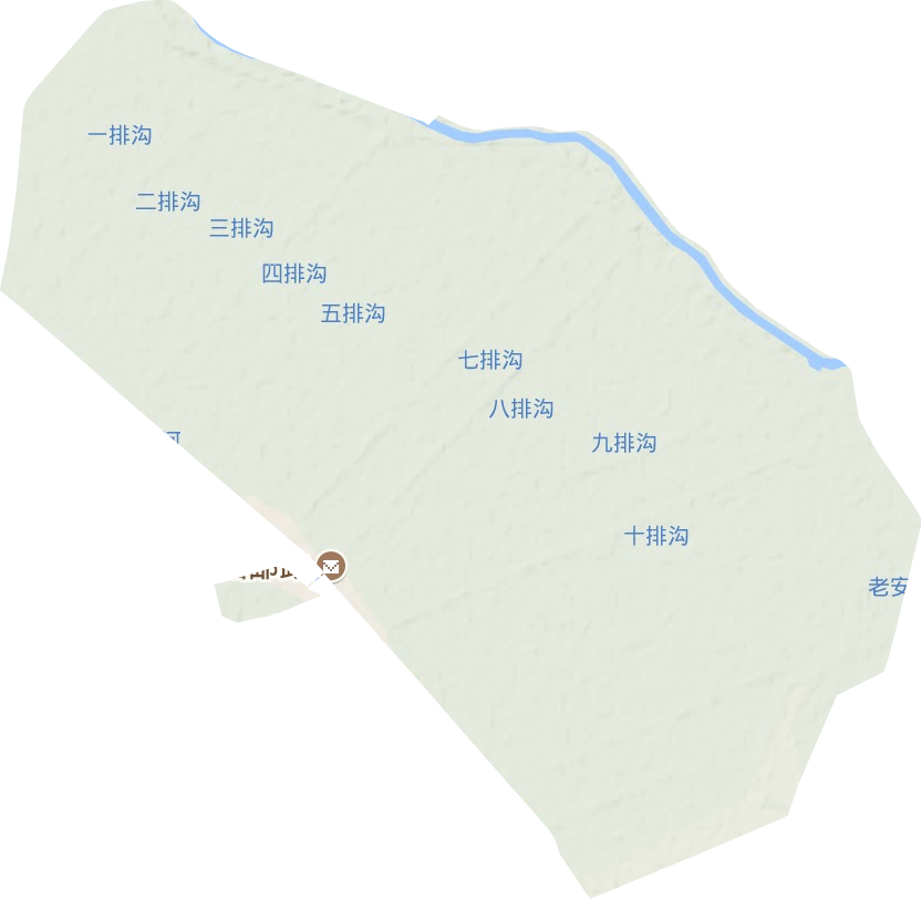 洪泽湖农场地形图