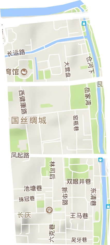 长庆街道地形图