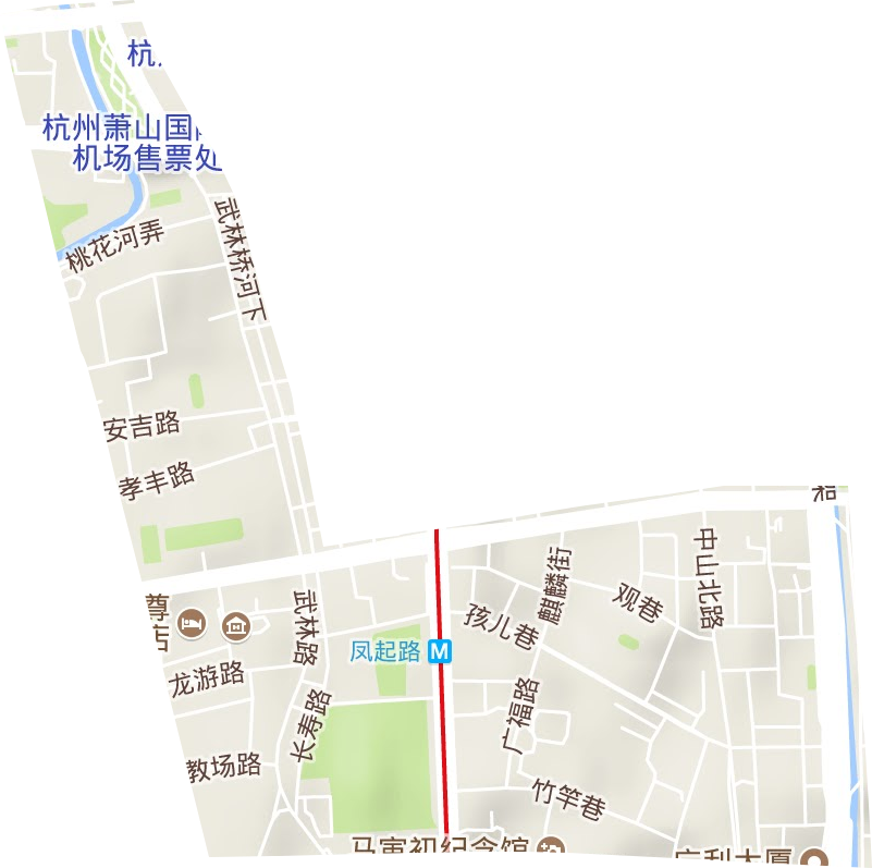 武林街道地形图