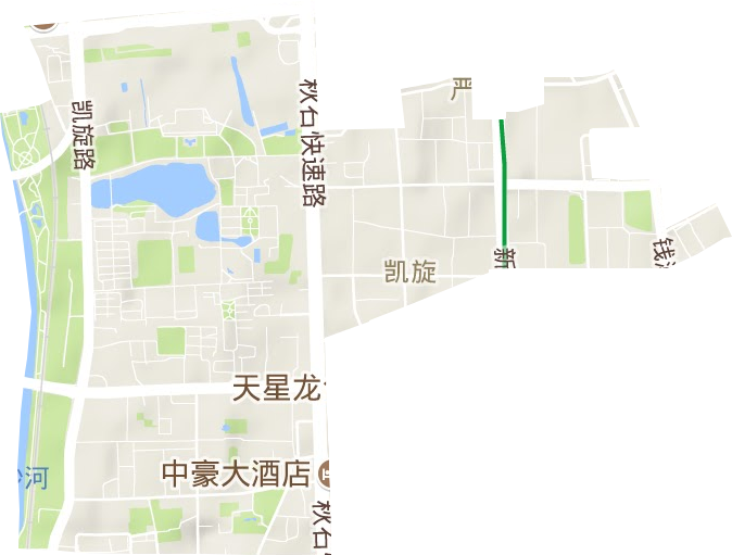 凯旋街道地形图