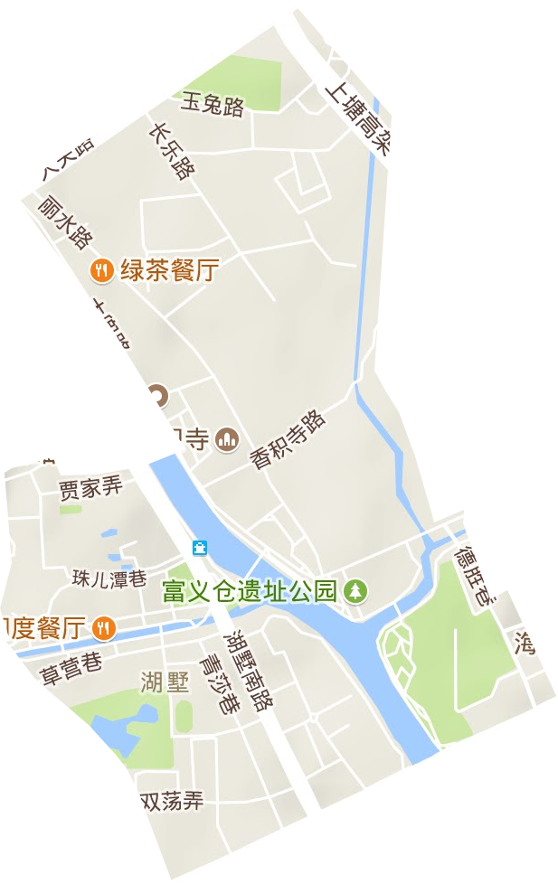 湖墅街道地形图