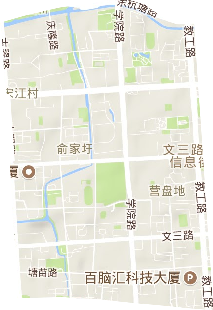翠苑街道地形图