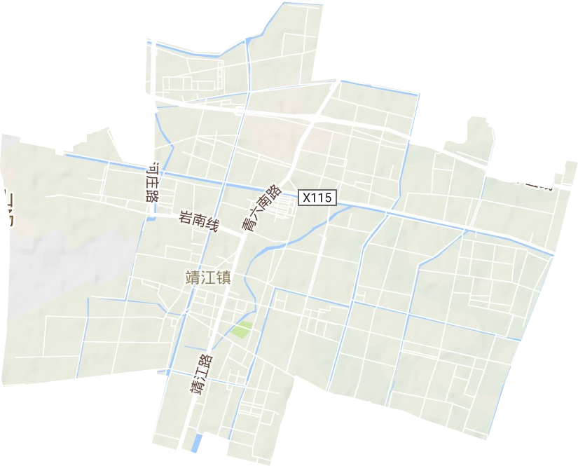 靖江街道地形图