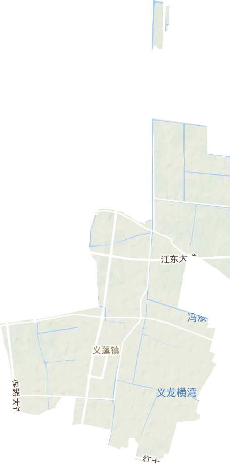义蓬街道地形图