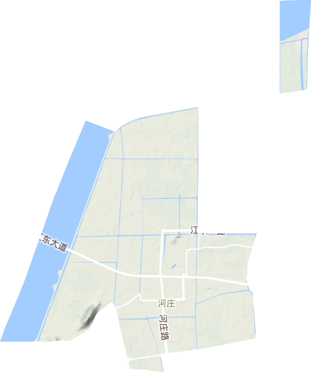 河庄街道地形图