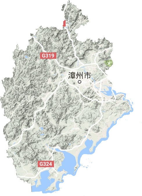漳州市地形图